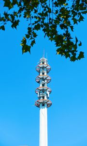 Preview wallpaper tower, building, antenna, sky