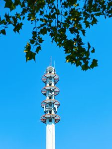 Preview wallpaper tower, building, antenna, sky