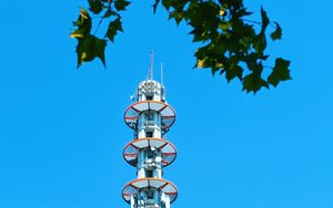 Preview wallpaper tower, building, antenna, sky