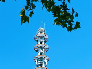 Preview wallpaper tower, building, antenna, sky