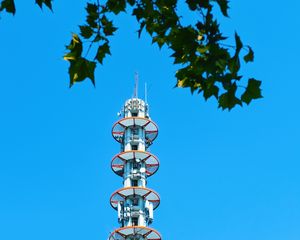 Preview wallpaper tower, building, antenna, sky