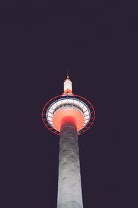 Preview wallpaper tower, building, architecture, backlight, night