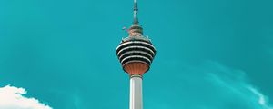 Preview wallpaper tower, building, architecture, sky, clouds