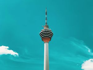 Preview wallpaper tower, building, architecture, sky, clouds