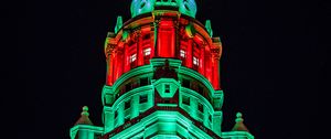 Preview wallpaper tower, building, architecture, backlight