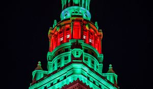 Preview wallpaper tower, building, architecture, backlight