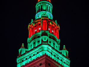 Preview wallpaper tower, building, architecture, backlight
