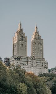Preview wallpaper tower, building, architecture, old, new york