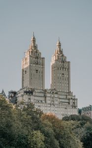 Preview wallpaper tower, building, architecture, old, new york