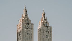 Preview wallpaper tower, building, architecture, old, new york