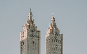 Preview wallpaper tower, building, architecture, old, new york