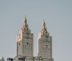 Preview wallpaper tower, building, architecture, old, new york