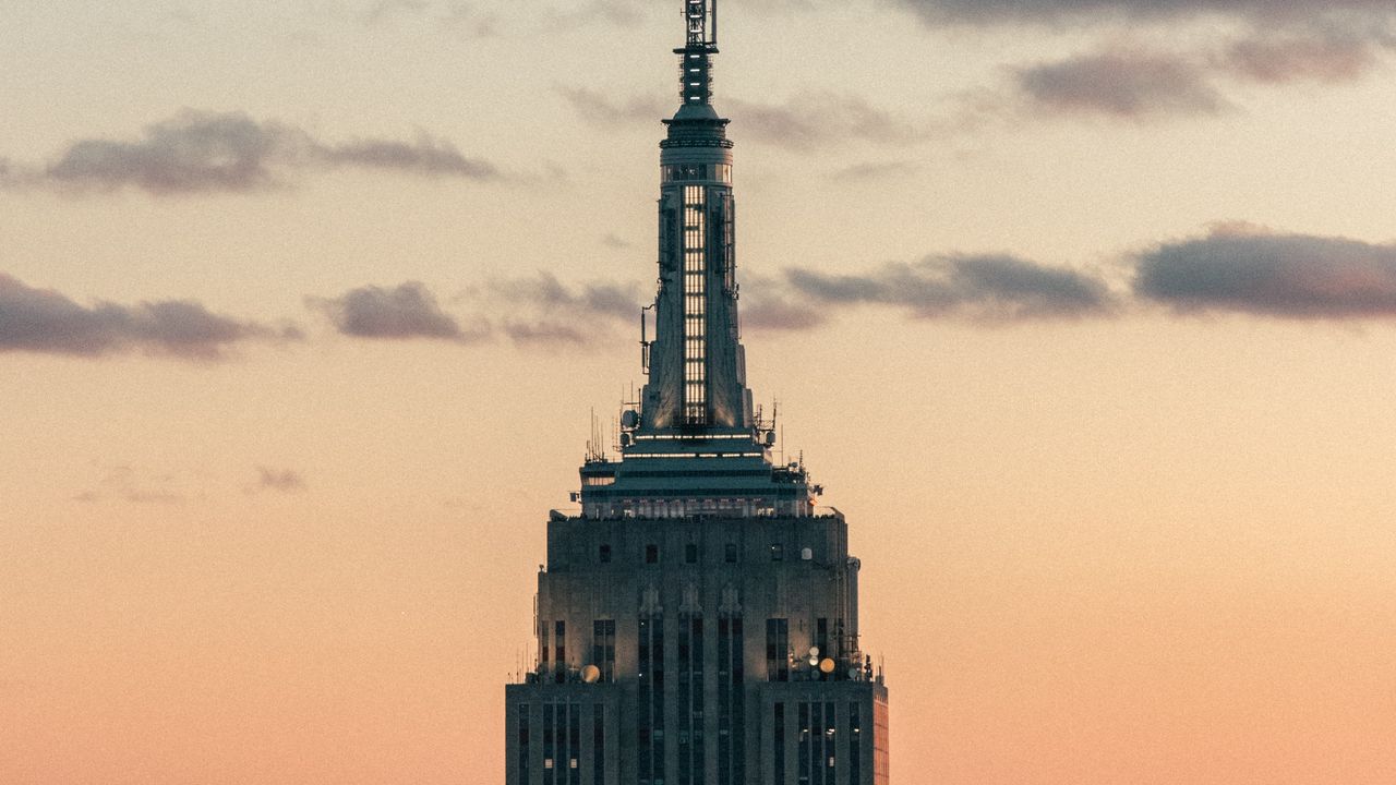 Wallpaper tower, building, architecture, sky, clouds, helicopter