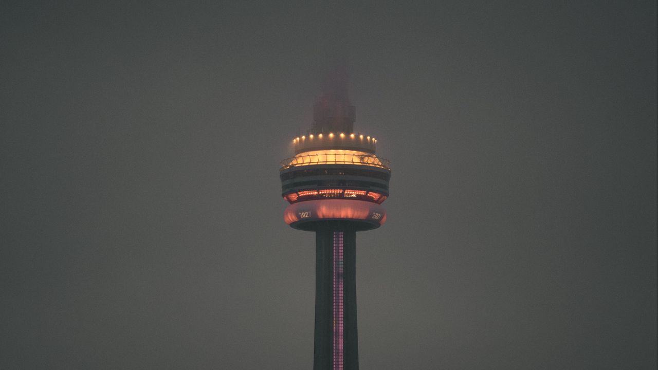 Wallpaper tower, building, architecture, city, night, dark