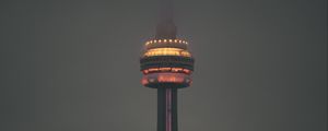 Preview wallpaper tower, building, architecture, city, night, dark