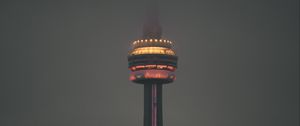 Preview wallpaper tower, building, architecture, city, night, dark