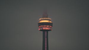 Preview wallpaper tower, building, architecture, city, night, dark