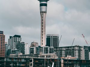 Preview wallpaper tower, building, architecture, city, modern