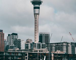 Preview wallpaper tower, building, architecture, city, modern