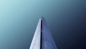 Preview wallpaper tower, building, architecture, minimalism, gray