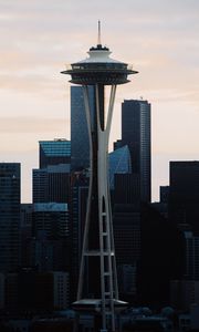 Preview wallpaper tower, building, architecture, city, metropolis, seattle, usa
