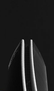 Preview wallpaper tower, building, architecture, bw, minimalism