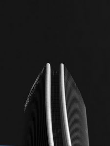Preview wallpaper tower, building, architecture, bw, minimalism