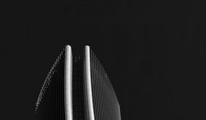 Preview wallpaper tower, building, architecture, bw, minimalism