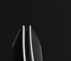 Preview wallpaper tower, building, architecture, bw, minimalism