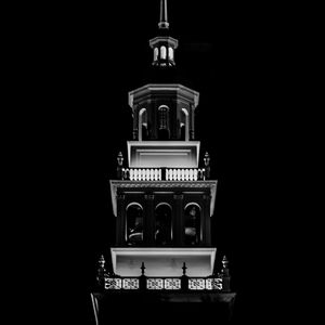 Preview wallpaper tower, building, architecture, light, dark