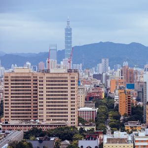 Preview wallpaper tower, building, architecture, trees, city