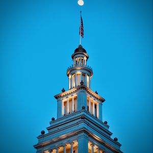Preview wallpaper tower, building, architecture, lights
