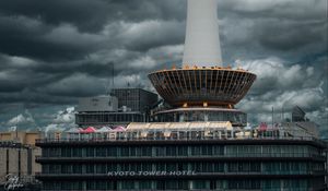 Preview wallpaper tower, building, architecture, clouds