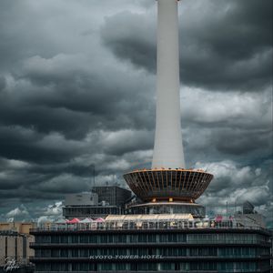 Preview wallpaper tower, building, architecture, clouds