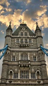 Preview wallpaper tower, building, architecture, old, clouds