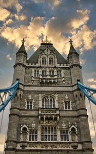 Preview wallpaper tower, building, architecture, old, clouds