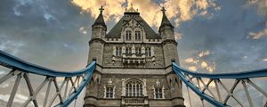 Preview wallpaper tower, building, architecture, old, clouds