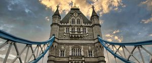 Preview wallpaper tower, building, architecture, old, clouds
