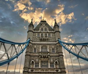 Preview wallpaper tower, building, architecture, old, clouds