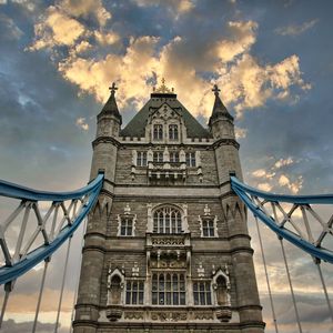 Preview wallpaper tower, building, architecture, old, clouds