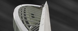 Preview wallpaper tower, building, architecture, black and white