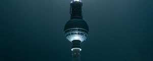 Preview wallpaper tower, building, backlight, light, night