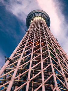 Preview wallpaper tower, building, bottom view