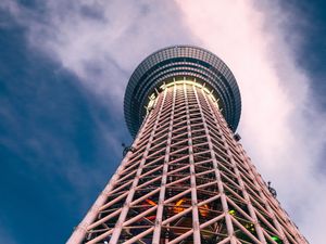 Preview wallpaper tower, building, bottom view
