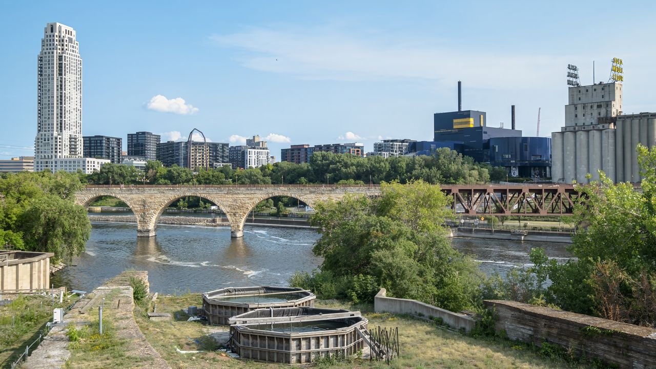 Wallpaper tower, building, bridge, river, architecture
