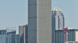 Preview wallpaper tower, building, construction, trees