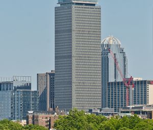 Preview wallpaper tower, building, construction, trees