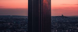 Preview wallpaper tower, building, skyscraper, city, dusk
