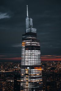 Preview wallpaper tower, building, skyscraper, architecture, city, aerial view