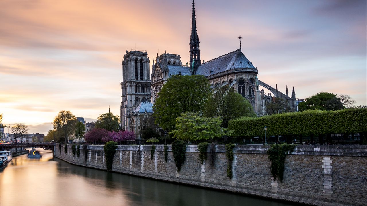 Wallpaper tower, buildings, architecture, embankment, river